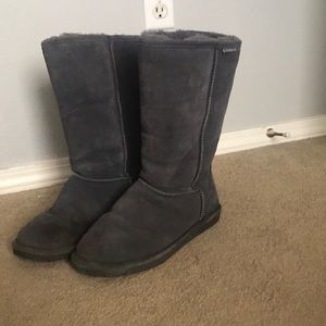 Emma Tall Gray Bearpaw boots